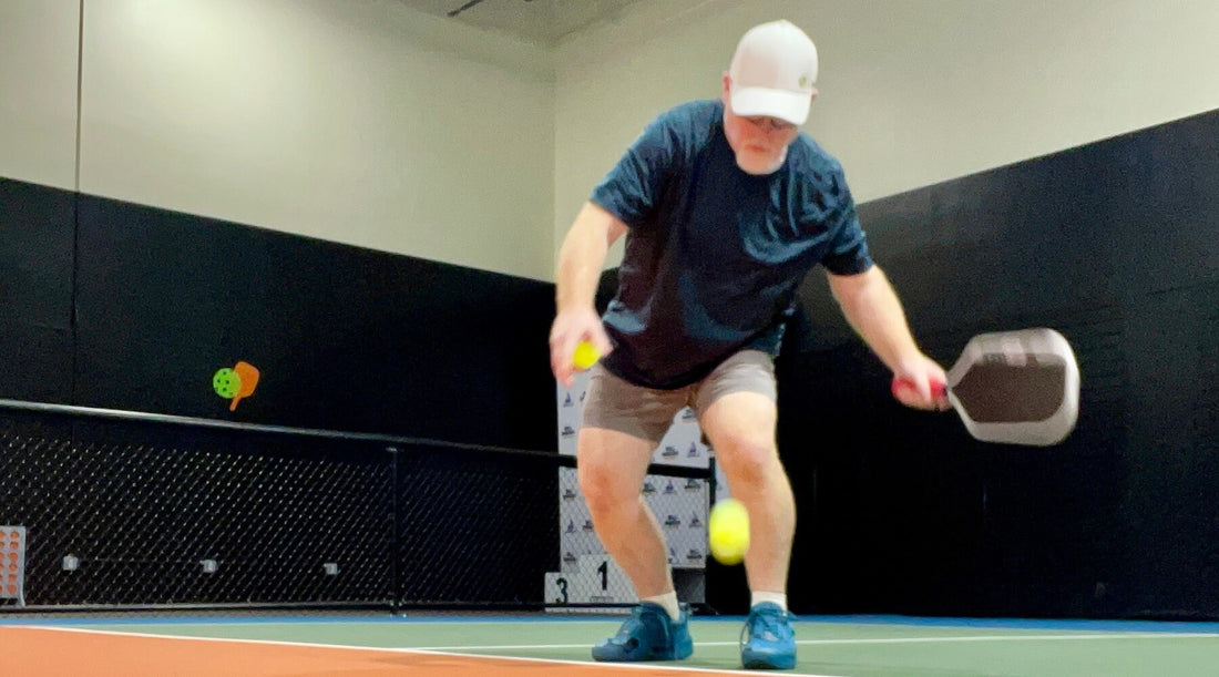 “Pickleball player recovering from knee, shoulder, and elbow pain using the PRUNGO FluxGo red light therapy module, showing improved mobility and natural joint recovery.”