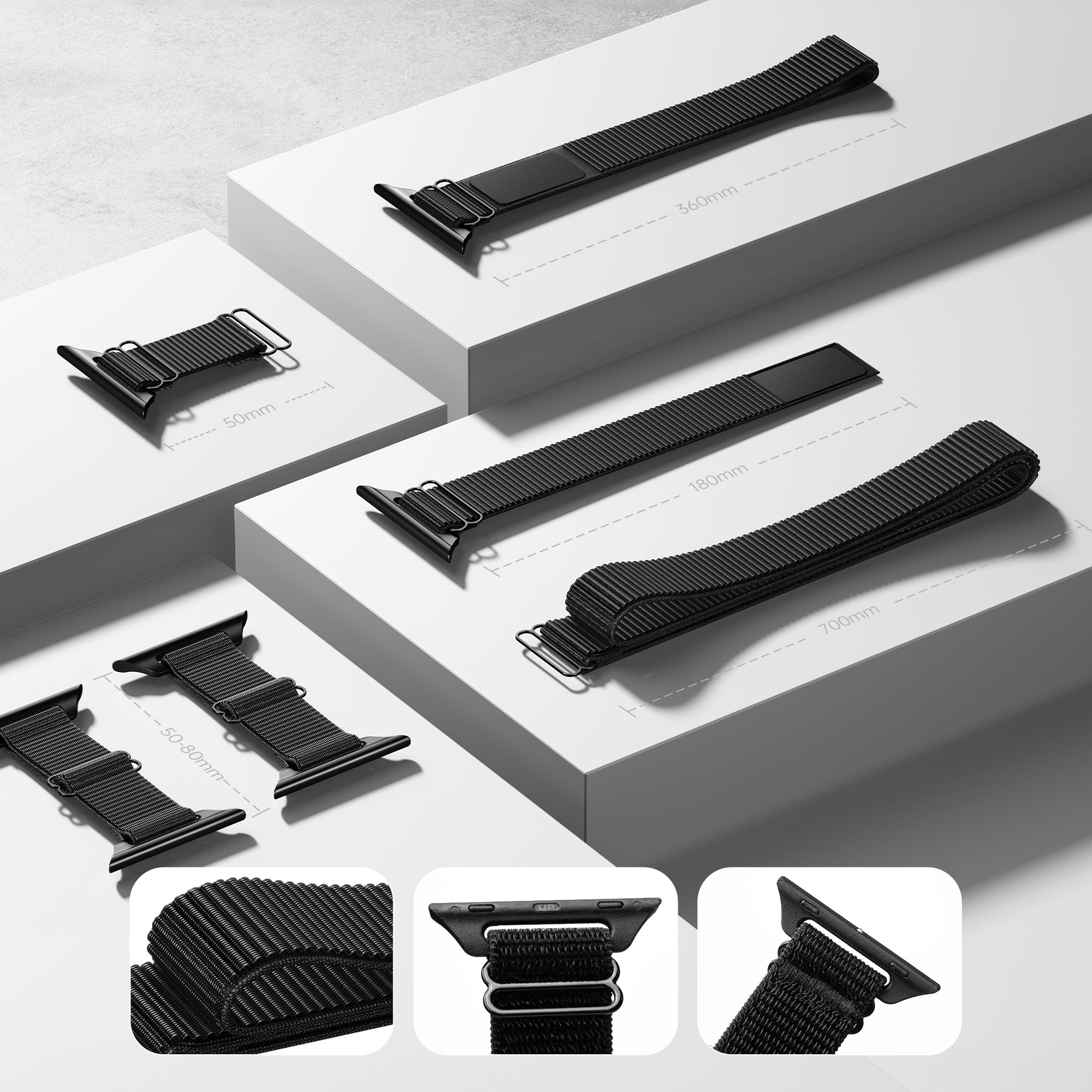 6 X Adjustable Straps for PRUNGO FluxGO