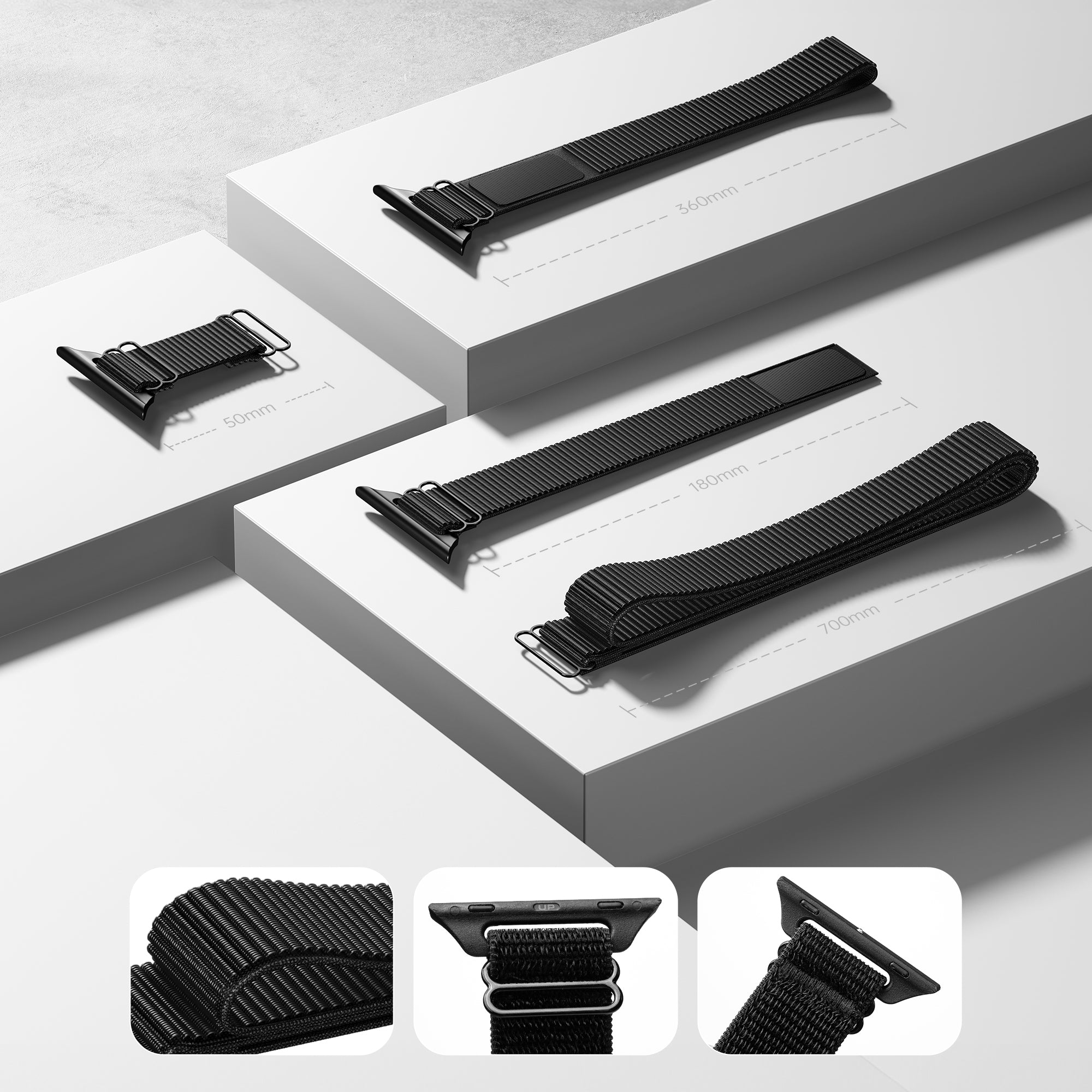 4 X Adjustable Straps for PRUNGO FluxGO Lite